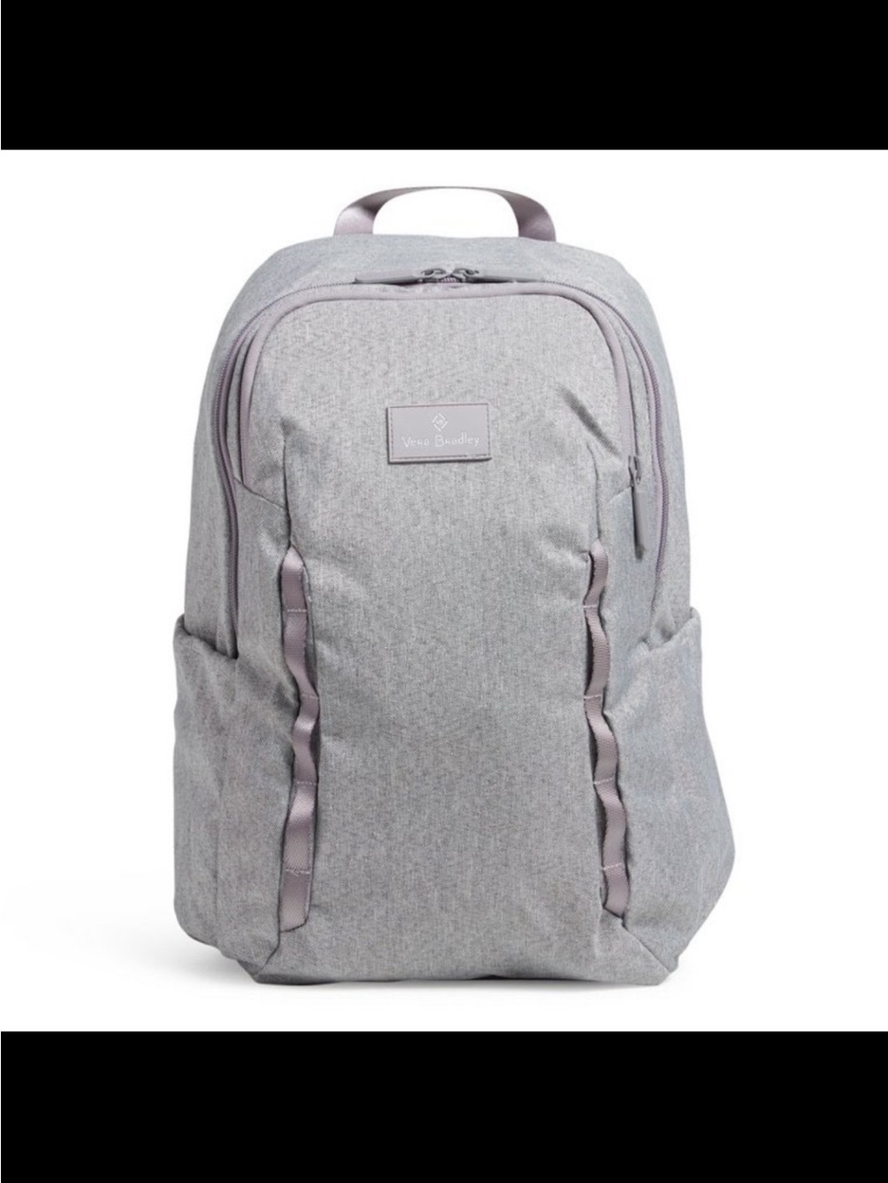 Vera Bradley Heathered Gray XL Campus Backpack Gray